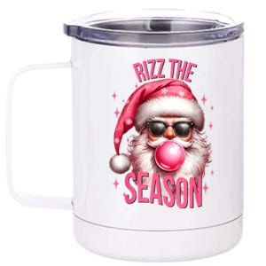 Rizz The Season Funny Christmas Rizzmas Santa Rizzler 12 oz Stainless Steel Tumbler Cup