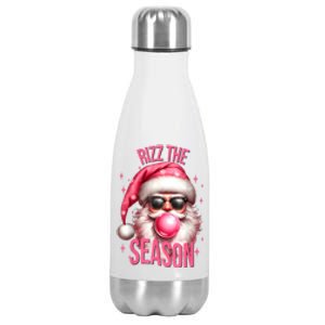 Rizz The Season Funny Christmas Rizzmas Santa Rizzler Stainless Steel Insulated Water Bottle