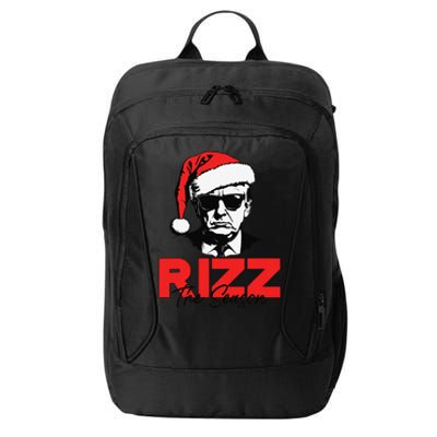 Rizz The Season Christmas Humorous Trump 2024 Santa Rizzler Gift City Backpack