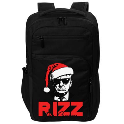 Rizz The Season Christmas Humorous Trump 2024 Santa Rizzler Gift Impact Tech Backpack