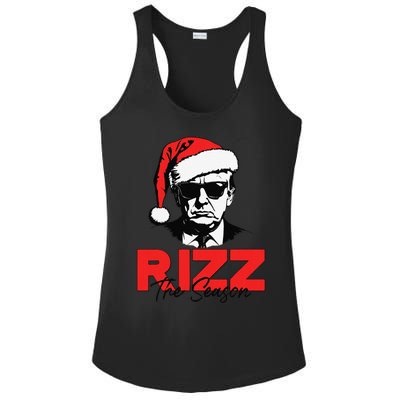 Rizz The Season Christmas Humorous Trump 2024 Santa Rizzler Gift Ladies PosiCharge Competitor Racerback Tank