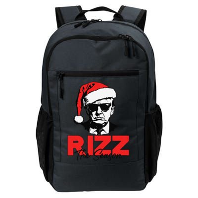 Rizz The Season Christmas Humorous Trump 2024 Santa Rizzler Gift Daily Commute Backpack