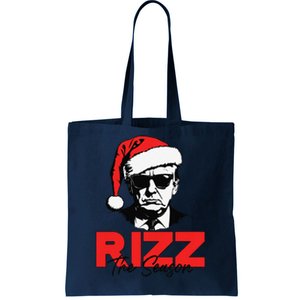 Rizz The Season Christmas Humorous Trump 2024 Santa Rizzler Gift Tote Bag