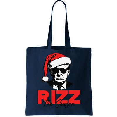 Rizz The Season Christmas Humorous Trump 2024 Santa Rizzler Gift Tote Bag