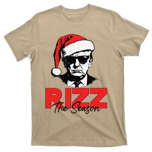 Rizz The Season Christmas Humorous Trump 2024 Santa Rizzler Gift T-Shirt