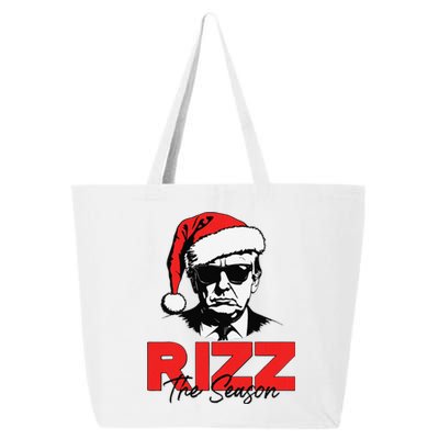 Rizz The Season Christmas Humorous Trump 2024 Santa Rizzler Gift 25L Jumbo Tote