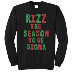 Rizz The Season Funny Gen Alpha Slang Christmas Teacher Sweatshirt