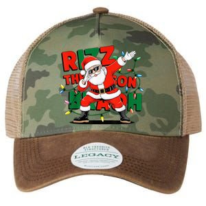 Rizz The Season Bruh Funny Christmas Rizzmas Santa Xmas Legacy Tie Dye Trucker Hat