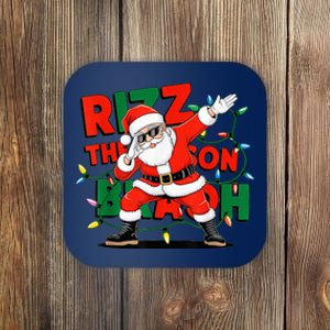 Rizz The Season Bruh Funny Christmas Rizzmas Santa Xmas Coaster