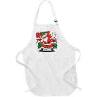 Rizz The Season Bruh Funny Christmas Rizzmas Santa Xmas Full-Length Apron With Pockets