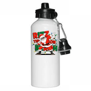 Rizz The Season Bruh Funny Christmas Rizzmas Santa Xmas Aluminum Water Bottle