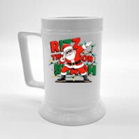 Rizz The Season Bruh Funny Christmas Rizzmas Santa Xmas Beer Stein