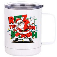 Rizz The Season Bruh Funny Christmas Rizzmas Santa Xmas 12 oz Stainless Steel Tumbler Cup