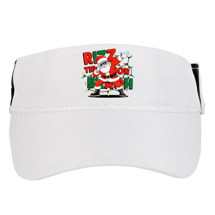 Rizz The Season Bruh Funny Christmas Rizzmas Santa Xmas Adult Drive Performance Visor