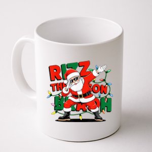 Rizz The Season Bruh Funny Christmas Rizzmas Santa Xmas Coffee Mug