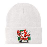 Rizz The Season Bruh Funny Christmas Rizzmas Santa Xmas Knit Cap Winter Beanie