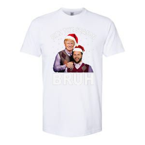 Rizz The Season Bruh Funny Santa Trump Vance Xmas Pajamas Softstyle CVC T-Shirt