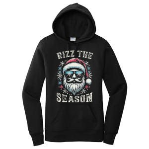 Rizz The Season Silly Christmas Funny Santa N Women's Pullover Hoodie