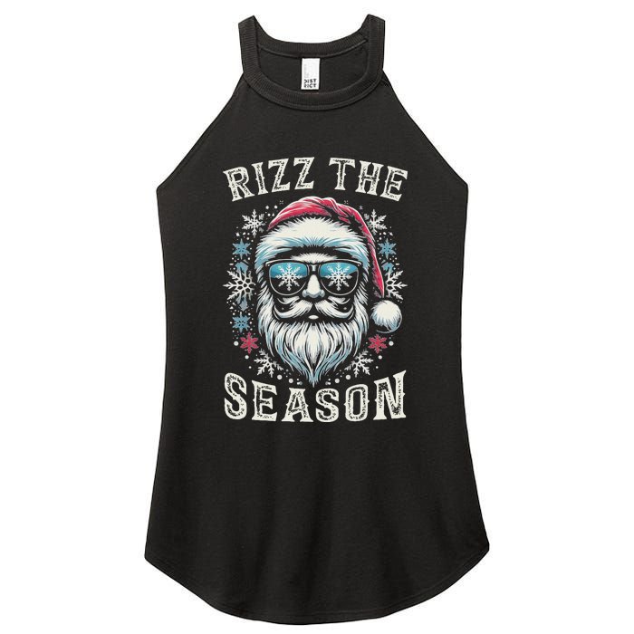 Rizz The Season Silly Christmas Funny Santa N Women's Perfect Tri Rocker Tank