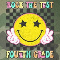 Rock The Staar Test Testing Day Smile Face Groovy Teacher  Legacy Tie Dye Trucker Hat