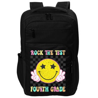 Rock The Staar Test Testing Day Smile Face Groovy Teacher  Impact Tech Backpack