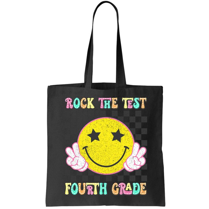 Rock The Staar Test Testing Day Smile Face Groovy Teacher  Bag