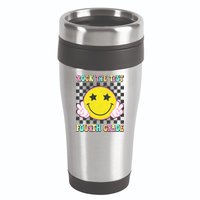 Rock The Staar Test Testing Day Smile Face Groovy Teacher  16oz Travel Tumbler