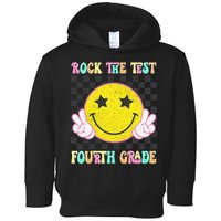 Rock The Staar Test Testing Day Smile Face Groovy Teacher  Toddler Hoodie