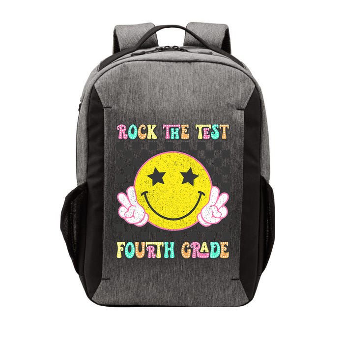 Rock The Staar Test Testing Day Smile Face Groovy Teacher  Vector Backpack