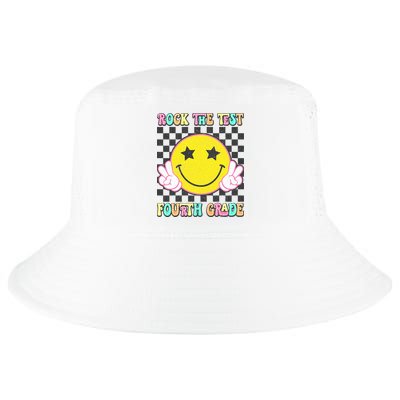 Rock The Staar Test Testing Day Smile Face Groovy Teacher  Cool Comfort Performance Bucket Hat