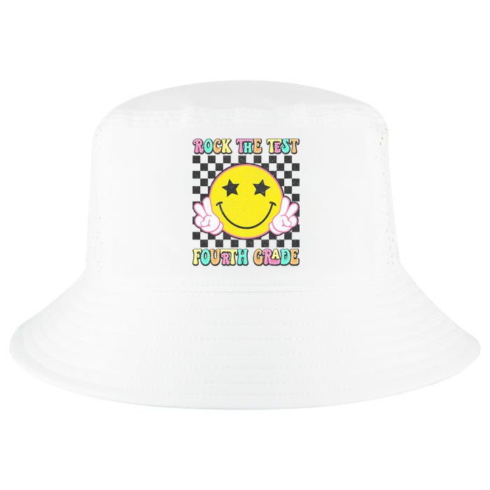 Rock The Staar Test Testing Day Smile Face Groovy Teacher  Cool Comfort Performance Bucket Hat