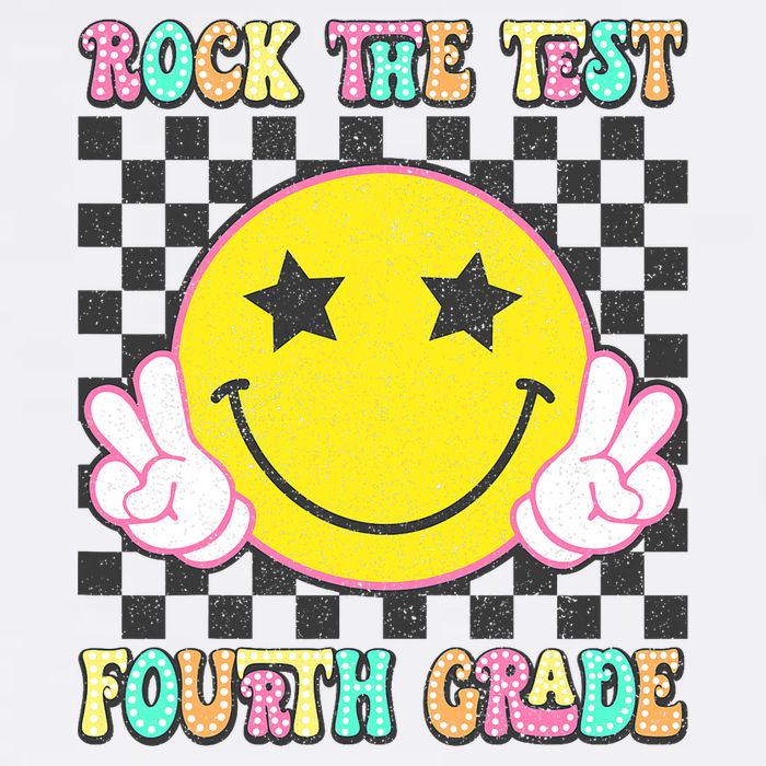 Rock The Staar Test Testing Day Smile Face Groovy Teacher  Cool Comfort Performance Bucket Hat