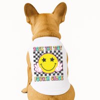 Rock The Staar Test Testing Day Smile Face Groovy Teacher  Doggie Tank