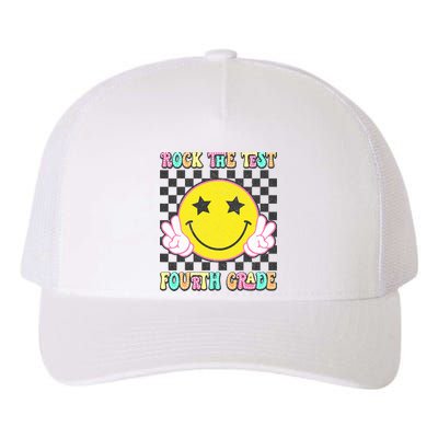 Rock The Staar Test Testing Day Smile Face Groovy Teacher  Yupoong Adult 5-Panel Trucker Hat