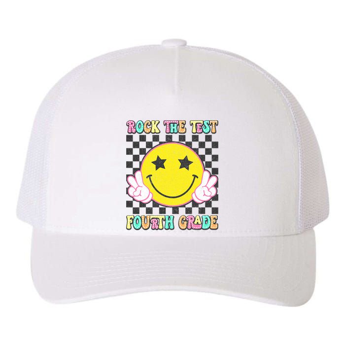 Rock The Staar Test Testing Day Smile Face Groovy Teacher  Yupoong Adult 5-Panel Trucker Hat