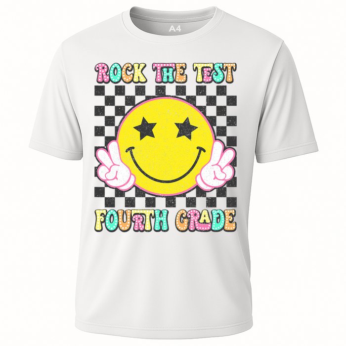 Rock The Staar Test Testing Day Smile Face Groovy Teacher  Performance Shirt