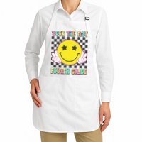 Rock The Staar Test Testing Day Smile Face Groovy Teacher  Apron