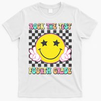 Rock The Staar Test Testing Day Smile Face Groovy Teacher  T-Shirt