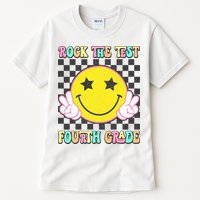 Rock The Staar Test Testing Day Smile Face Groovy Teacher  Tall T-Shirt