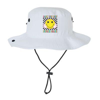 Rock The Staar Test Testing Day Smile Face Groovy Teacher  Bucket Hat