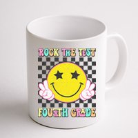 Rock The Staar Test Testing Day Smile Face Groovy Teacher  Mug