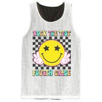 Rock The Staar Test Testing Day Smile Face Groovy Teacher  Mesh Reversible Basketball Jersey Tank