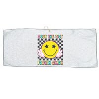 Rock The Staar Test Testing Day Smile Face Groovy Teacher  Large Microfiber Waffle Golf Towel