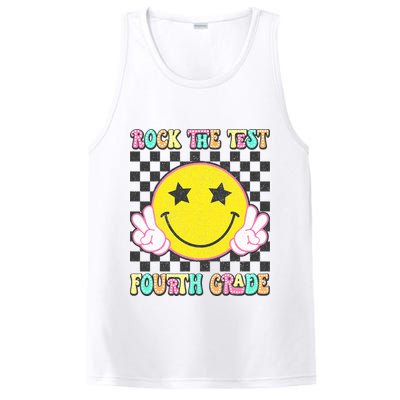 Rock The Staar Test Testing Day Smile Face Groovy Teacher  PosiCharge Competitor Tank