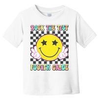 Rock The Staar Test Testing Day Smile Face Groovy Teacher  Toddler T-Shirt