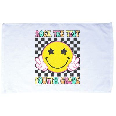 Rock The Staar Test Testing Day Smile Face Groovy Teacher  Microfiber Hand Towel