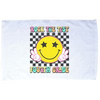 Rock The Staar Test Testing Day Smile Face Groovy Teacher  Microfiber Hand Towel