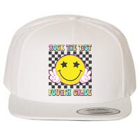 Rock The Staar Test Testing Day Smile Face Groovy Teacher  Wool Snapback Cap