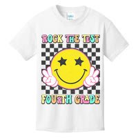 Rock The Staar Test Testing Day Smile Face Groovy Teacher  Kids T-Shirt