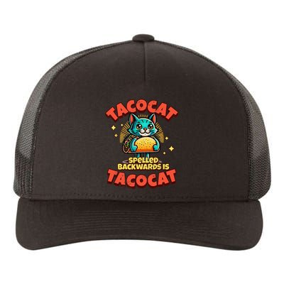 Retro Tacocat Spelled Backwards Is Taco Cat Yupoong Adult 5-Panel Trucker Hat